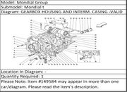 Ferrari Part 149584 COMPL. INTERMEDIATE BODY
