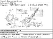 Ferrari Part 149718 WASHER