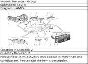 Ferrari Part 152699 LOW BEAM LIGHT UNIT