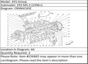 Ferrari Part 156865 DOWEL (R.H. FRONT-L.H. REAR)