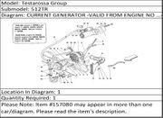 Ferrari Part 157080 COMPLETE GENERATOR