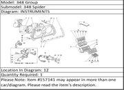 Ferrari Part 157141 MIRROR DEFROSTER SWITCH