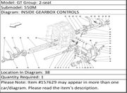 Ferrari Part 157629 ROD FORK FOR 1ST AND 2ND GEAR