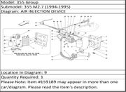 Ferrari Part 159189 PIPE FROM CONNECTION TO SOLENOID VALVE