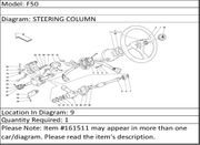 Ferrari Part 161511 UPPER SHAFT FOR STEERING CONTROL