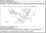 Ferrari Part 162620 R.H. BALL TIE ROD