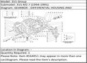 Ferrari Part 164051 COMPLETE GEARBOX-DIFFERENTIAL CASE