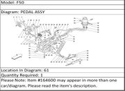 Ferrari Part 164600 SUPPORT FOR ACCELERATOR CABLE