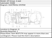 Ferrari Part 167174 TRUNK HOOD BONNET CONNECTION CABLES