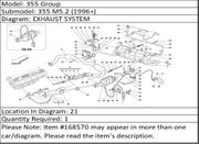 Ferrari Part 168570 R.H. CATALYST