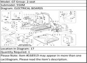 Ferrari Part 168919 PASSENGER FOOT-REST PLATE