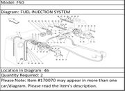 Ferrari Part 170070 NEGATIVE ELECTRIC CABLE