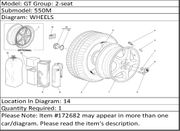 Ferrari Part 172682 TYRE PRESSURE PLATE