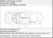 Ferrari Part 173978 TRUNK HOOD BONNET CONNECTION CABLES