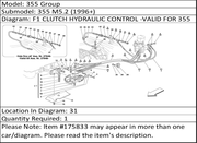 Ferrari Part 175833 PIPE FROM PUMP TO BLOCK