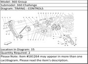 Ferrari Part 181264 BELT TIGHTENING PULLEY