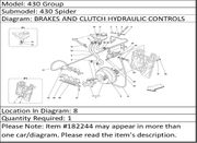 Ferrari Part 182244 PIPE FROM FRONT UNION TO TANK
