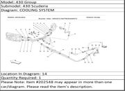 Ferrari Part 202548 RETURN RUBBER HOSE