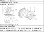 Buy Ferrari Part # 212019 TIRE DATA PLATE GOODYEAR(New Part #212019) Buy Ferrari Spares