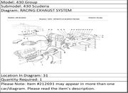Ferrari Part 212691 ASSEMBLY AUCTION POSTPONEMENT
