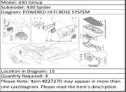 Ferrari Part 227270 LOUD SPEAKER TWIDDLER
