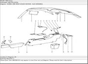 Ferrari Part 60068103 GTB CASSETTE CEILING LIGHT