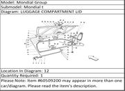 Ferrari Part 60509200 EMERGENCY HANDLE SEAT