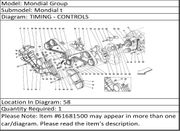 Ferrari Part 61681500 CLIP