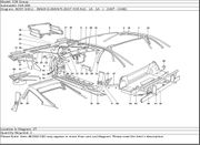 Ferrari Part 61862100 (V) STIFFENING UNDER WIND SHIELD