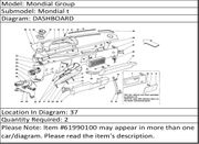 Ferrari Part 61990100 PLATE