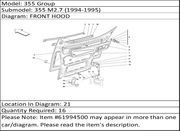 Ferrari Part 61994500 RIVET