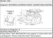 Ferrari Part 62504100 R.H. AND L.H. COVERING