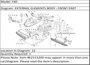 Ferrari Part 62513200 R.H. BRACKET