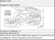 Ferrari Part 62578600 SCREW