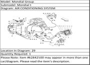 Ferrari Part 62842500 PIPE FROM PUMP TO HEATER - COUPE''