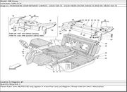 Ferrari Part 62952100 LH. COVERED TAIL REAR WINDOW CROSSPIECE