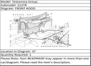 Ferrari Part 63094600 L.H. BRACKET FOR LOCK