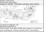 Ferrari Part 63179900 FIXING CLIP