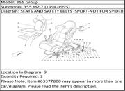 Ferrari Part 63377800 BELT TIGHTENING BRACKET