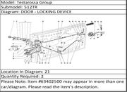 Ferrari Part 63402500 SECURITY ROD FOR DOOR