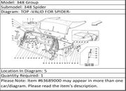 Ferrari Part 63689000 HANDLE FOR TOP