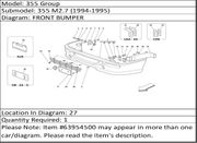Ferrari Part 63954500 L.H. BRAKES AIR INLET