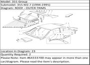 Ferrari Part 64333700 ROOF LOCKING FRONT STRIKER