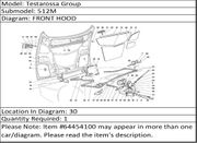 Ferrari Part 64454100 L.H. NET FOR AIR INTAKE