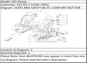 Ferrari Part 64476300 SAFETY BELTS ASSEMBLY