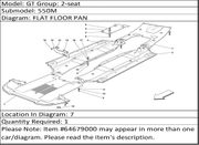 Ferrari Part 64679000 REAR AEREODYNAMIC BOTTOM