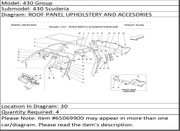 Ferrari Part 65069900 FIXING PLATE