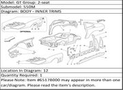 Ferrari Part 65178000 L.H. CENTRAL PILLAR