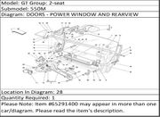 Ferrari Part 65291400 R.H. BRACKET