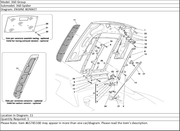 Ferrari Part 65785100 R.H. GRILL